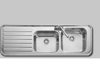 Luxe double bowl kitchen sink