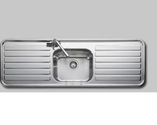 Luxe single bowl kitchen sink