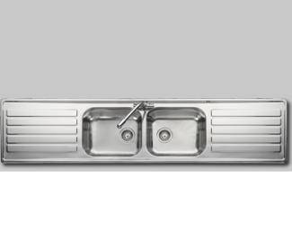 Luxe double kitchen sink