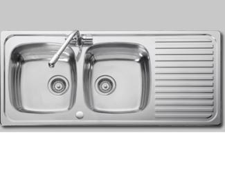 Linear double bowl